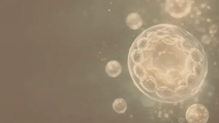 Fotografía macro cálida de un plato de laboratorio
